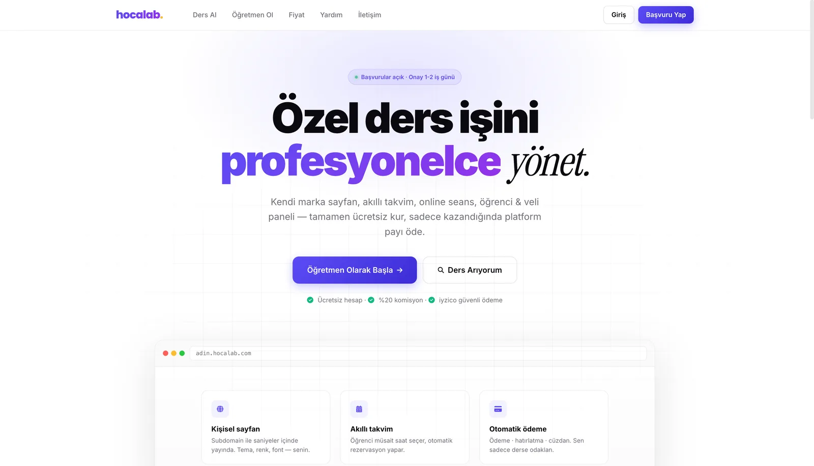 Hocalab ekran görüntüsü