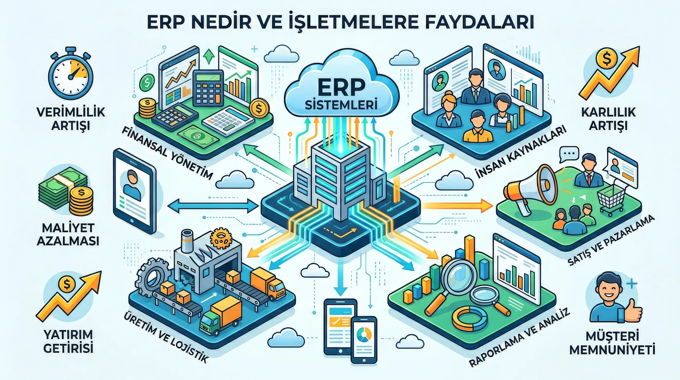 ERP Nedir ve İşletmelere faydaları